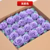 Vendas Diretas de Fábrica Atacado de Fábrica Transfronteiriço Pó Dourado com Glitter Rosa Flor Artificial Encantadora Azul Flor Falsa Cabeça de Flor Artificial