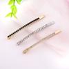 Pin de Celebridad de Internet con Incrustaciones de Oro y Diamantes con Flequillo Pin de Pelo Simple Pin de Borde de Pelo Retiene el Color Galvanizado Joyería DIY Accesorios para Pinzas de Pelo