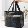 Bolsa de Compras de Malla de Nylon de Gran Capacidad Bolsa de Playa Bolsa de Almacenamiento para Viajes Bolso de Hombro Portátil para Exteriores Bolso de Mano Cruzado