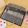 Set de Pinceles de Nylon Biyoumi para Pintura al Óleo y Pintura Acrílica, Pinceles Especiales para Estudiantes de Arte, Pinceles de Acuarela para Principiantes
