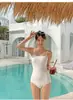 Traje de Banho Estilo Desejo Puro Feminino Cobertura de Carne Emagrecedor Sexy Peito Pequeno Traje de Banho Estilo Desejo Puro Traje de Banho Simples Biquíni