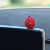[Regalo de Coche Nuevo - El Durian Olvida Regresar] Adornos de Coche Raros, Linda Decoración de Consola Central de Coche de Lichi
