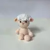 Fio em Estoque Boneca Pendurada de Crochê Pequeno Animal Fofo Chaveiro Pingente Artesanal Criativo Decoração de Bolsa