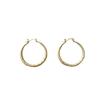 Pendientes sencillos de hebilla geométrica circular con cuadros metálicos, de moda en Internet, de nicho popular, de alta gama, elegantes, para mujer.