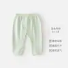 Calça de Proteção para Barriga de Recém-Nascido para Saída na Primavera, Calça com Botões de Pressão na Cintura para Bebês e Crianças Pequenas, Calças de Algodão Puro para Primavera e Verão