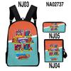 Mochila para Terno Transfronteiriça Mochila 3D Superzings Cor da Moda Estampada Bolsa de Três Peças Dropshipping