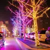 Luces LED decorativas, luces colgantes de Navidad y boda, luces de vacaciones del Festival de Primavera, luces intermitentes solares para exteriores, luces para árboles de exterior