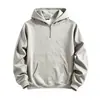 Sudadera con Capucha Pesada Casual Holgada de Color Sólido Marca Americana de Moda 2026 Personalizada Japonesa Chaqueta de Otoño e Invierno para Hombre con Forro Polar