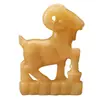 Jade Beige Natural Oveja Sala de Estar Accesorios para el Hogar Artesanía en Talla de Jade Oveja del Zodiaco Entrada de Jade Adornos de Oveja de Jade