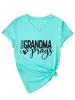 Esta abuela reza Amazon Wish Estación Independiente Cómoda Versátil Informal Camiseta de Manga Corta con Cuello en V para Mujer