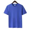 Camiseta de algodão puro de manga curta com estampa de logo, camiseta de trabalho, top de verão, gola redonda, camiseta cultural estampada de meia manga DIY