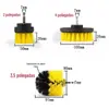 Kit de 3 escovas de limpeza de disco para carro elétrico atacado transfronteiriço escova de limpeza de plástico pneu azulejo carpete