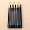Brochetas de Acero Inoxidable para Barbacoa con Mangos de Madera, Brochetas de Cordero, Agujas para Barbacoa Domésticas de Acero Inoxidable 304 de Grado Alimenticio, Brochetas para Carne, Brochetas de Hierro