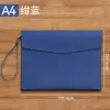 Maletín de negocios A4, bolsa para documentos, carpeta impermeable, bolsa de archivo de cuero engrosado, se puede imprimir con logo, en stock
