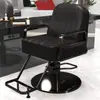 Nuevo Modelo de Silla de Peluquería Reclinable para Corte de Cabello y Afeitado, Asiento Engrosado, Giratoria y de Altura Ajustable, Acero Inoxidable, para Peluquería y Tintes