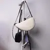 Bolso Croissant de Piel de Oveja, Bolso de Piel Genuina para Mujer, Bolso de Hombro Único Cruzado, Bolso Croissant, Bolso Dumpling, Bolso Pequeño para Mujer, Verano