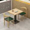 Tienda de Fideos para Aperitivos Barra Mesa y Sillas para Desayuno Barbacoa Tienda de Postres y Té de Leche Restaurante Mesa Establecimiento de Comedor Comercial Envío Gratis