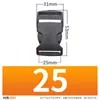 Hebilla de Plástico de Fábrica 1-5 cm Hebilla para Mochila Bolso de Cintura Hebilla Multifuncional para Tarjeta Hebilla de Ajuste Madre-Hijo para Maleta