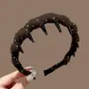 Diadema de Corona Alta para Mujer 2026 Nuevo Estilo Diaria al Aire Libre Diadema para Lavarse la Cara con Dientes Pinza para el Cabello Antideslizante Accesorios para el Cabello Tocado