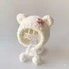 Sombrero Lindo para Bebé Invierno Engrosado A prueba de Frío Cálido Bufanda 0-3-6 Meses Sombrero de Terciopelo Pequeña Princesa Sombrero Protector de Orejas