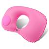 Almohada inflable en forma de U personalizada puede ser personalizada LOGOTIPO a mapa personalizada portátil de viaje para avión almohada de cuello almohada inflable para exteriores