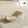 Caixa de areia para gatos extra grande, vaso sanitário para gatos anti-respingo, caixa de areia para gatos semi-fechada gigante, suprimentos para animais de estimação, frete internacional