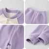 Conjunto de Ropa para Niños y Niñas en Otoño e Invierno Grueso Cálido Polar Dos Piezas Cardigan Dividido para Bebé Ropa para Niños