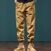 Calça Jeans Casual de Marca Tendência Retro Americana para Homens, Nova Calça Jogger Harem de Marca Tendência Outono, Calça de Trabalho Durável