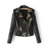 Comercio Exterior Z Wholesale Europeo y Americano 2026 Nuevo Diseño de Moda Vintage para Mujer Chaqueta de Cuero Decorada con Cremallera y Bordado