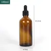 Frascos Vazios para Óleos Essenciais, Frascos Dispenser de Vidro Âmbar, Frascos Conta-Gotas no Atacado, Frascos de Vidro à Prova de Luz para Óleos Essenciais de Skincare
