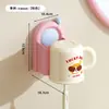 Suporte de parede para escova de dentes e copo, prateleira de parede para copo de enxaguante bucal, armazenamento de escova de dentes elétrica, cabide de copo de dente para banheiro doméstico
