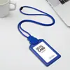 Portatarjetas retráctil multicolor con cordón, Portapase de empleado, Portatarjeta de identificación de fábrica, Tarjeta de acceso de estudiante, Tarjeta de campus