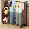 Cesta de Almacenamiento para Esterilla de Yoga Organizador de Equipamiento Deportivo Fitness Móvil con Ruedas Carrito Estante de Almacenamiento para Raquetas de Baloncesto