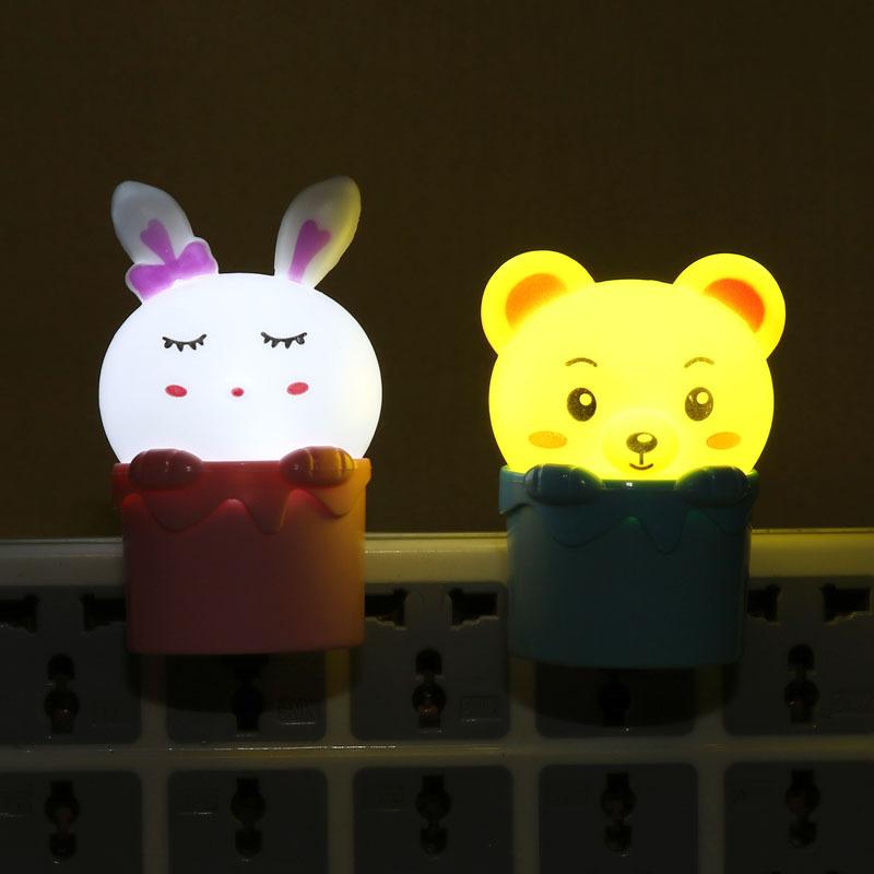 主图-多彩生活可爱创意卡通智能光控LED床头小夜灯 电子礼品