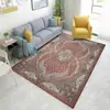 Alfombra de sala de estar imitación cachemir persa vintage transfronteriza, antideslizante, resistente a la suciedad, fácil de mantener, alfombra para sofá, suave y amigable con la piel, alfombra de mesita de noche