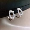 Pendientes de azúcar huecos cepillados dorados con forma de corazón para mujer, nuevos, explosión, lujo ligero, temperamento de alta gama, atmosféricos, para otoño e invierno