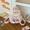 Bolso de mano de oso lindo estilo coreano, moda de dibujos animados, mochila dulce, diseño de alta calidad, portátil para salidas, bolso de hombro casual