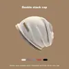 Gorro holgado estilo coreano Gorro de otoño e invierno para mujer Gorro cálido de lana Gorro casual de punto Gorro de moda para poner la cabeza Versátil gorro
