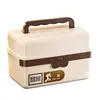 Caja de Almacenamiento de Contraseñas, Caja de Almacenamiento de Plástico con Tapa, Gran Capacidad, Caja de Almacenamiento para el Hogar con Cerradura, Caja de Almacenamiento para Objetos de Valor y Documentos