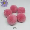Punto 2-5cm Bola de Pelo de Cachemir Reparación Redonda Bola de Bayas Rojas Colgante de Ropa DIY Paquete de Materiales DIY Bola de Lana Hecho a Mano