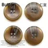 Botones de Resina de Alta Gama, Botones Brillantes de Cuatro Agujeros, Botones Redondos Mate, Botones Decorativos para Abrigos y Gabardinas, Botones Cosidos a Mano para Trajes