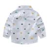 Camisa Nueva de Primavera 2018 para Niño Manga Larga Casual Europea y Americana Camisa para Niño Bebé Estampada Oxford Hilado Superior