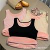 Chaleco Térmico Grueso con Forro Polar para Otoño e Invierno para Mujer, Ajustado, a Prueba de Frío, Ropa Interior Térmica para Mujer, Camiseta de Capa Base para Mujer, Top Camisola de Ropa Exterior para Mujer