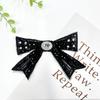 Pegatina de tela con encaje de diamantes y cuentas de cristal tridimensionales para mujer, parte inferior de red, accesorios decorativos hechos a mano que combinan con todo.