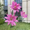3 Lirios de Madera de los Deseos, Flores Artificiales, Decoración para Bodas y Hogar Rosas Falsas, Mayoreo