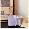 Bolsa de mão doce de moda com estampa de bolinhas e estrelas estilo coreano de alta aparência, bolsa de presente com laço da moda, bolsa tote estilosa