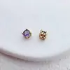 4mm Cobre Banhado a Ouro Zircônia de Vidro Quatro Garras Mini Redondo Contas Contas Acessórios de Joias DIY Material para Pulseira Colar