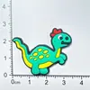 Desenho Animado Anime Dinossauro Fofo Pequeno PVC Borracha Macia Acessórios DIY Capa de Celular Furo Fivela de Sapato Adesivo de Geladeira Decoração
