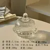 Nido de Pájaro de Vidrio Estilo Europeo Bol Uso Doméstico Sensación de Alta Gama Con Tapa Bol para Frutas Postre Creativo Ins Bol para Sopa Dulce Tremella Bol para Caramelos