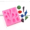 Molde de concha de caracol para azúcar, molde de aromaterapia, molde de yeso para manualidades, accesorios para pasteles, molde de gota